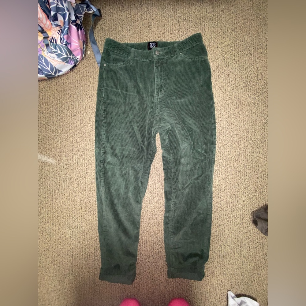 BDG Green Corduroy Mom Jean